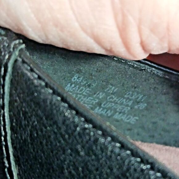 Clark Everyday Active Air Black Leather Double Strap Mary Jane Pump Heels SZ 7M. - Picture 7 of 10